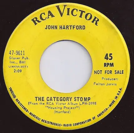 John Hartford - I Didn't Know The World Would Last This / The Category Stomp