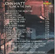 CD - John Hiatt - Alone In The Dark