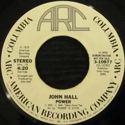 John Joseph Hall - Power