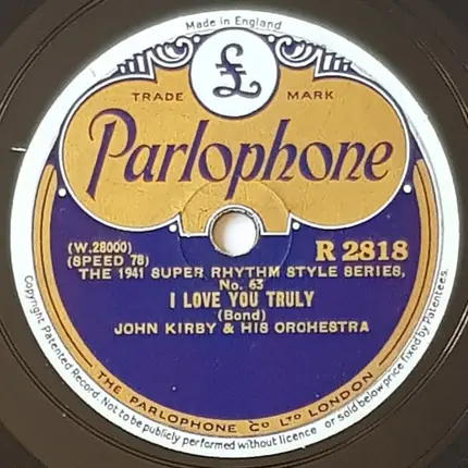 John Kirby And His Orchestra - I Love You Truly / Cutting The Campus