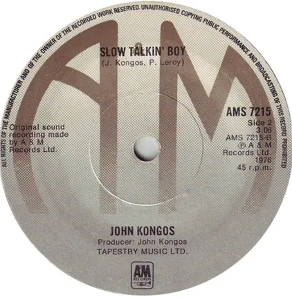 John Kongos - I No. 7 (Only Wants To Get To Heaven)