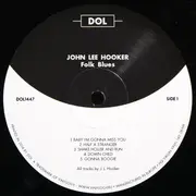 LP - John Lee Hooker - Folk Blues - Mono, 140g