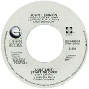 7inch Vinyl Single - John Lennon - (Just Like) Starting Over