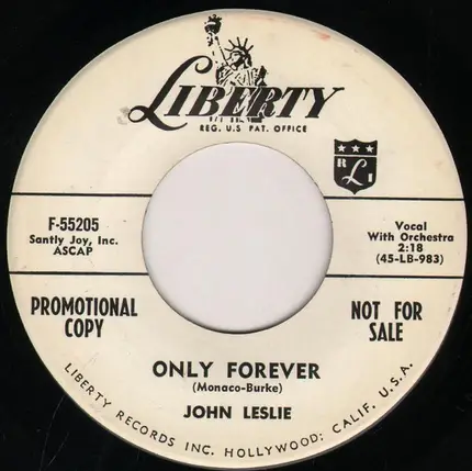 John Leslie - That's The Story Of My Life / Only Forever