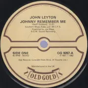 7inch Vinyl Single - John Leyton - Johnny Remember Me - Mono