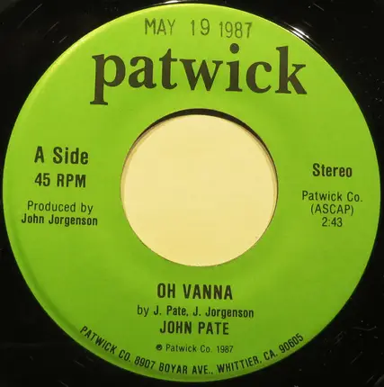 John Pate - Oh Vanna