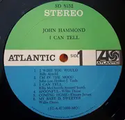 LP - John Paul Hammond - I Can Tell - Blue and Green Atlantic label