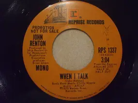 John Renton - When I Talk