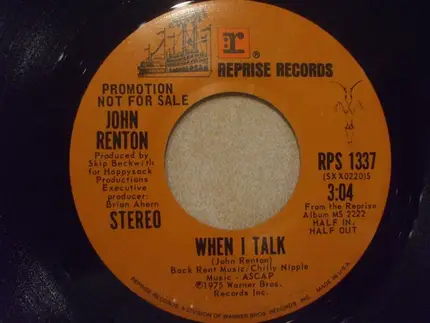John Renton - When I Talk