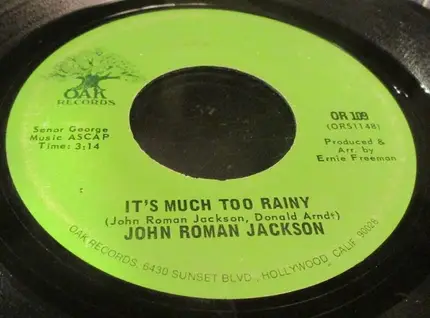 John Roman Jackson - Little Sister / It's Much Too Rainy