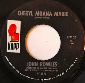 John Rowles - Cheryl Moana Marie