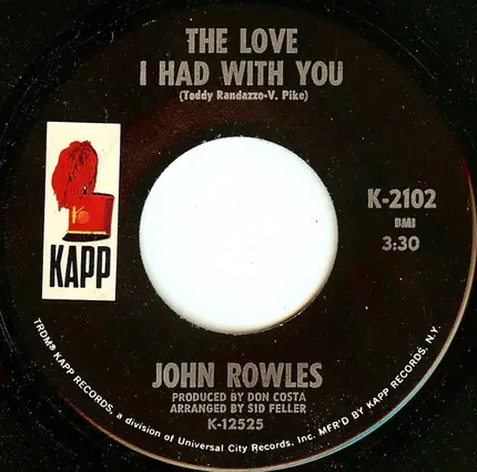 John Rowles - Cheryl Moana Marie