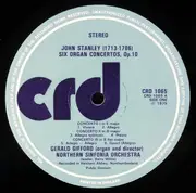 LP - John Stanley - Gerald Gifford , Northern Sinfonia - Six Organ Concertos Op.10