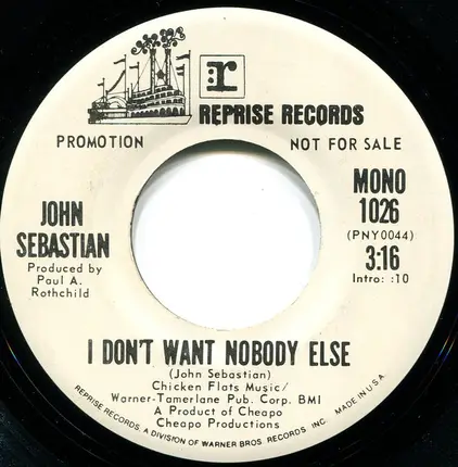 John Sebastian - I Don't Want Nobody Else