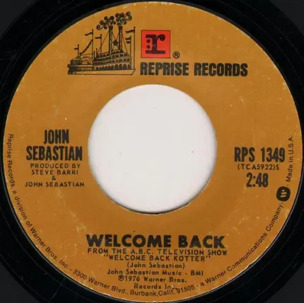 John Sebastian - Welcome Back / Warm Baby