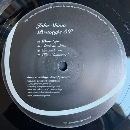 John Shima - Prototype EP