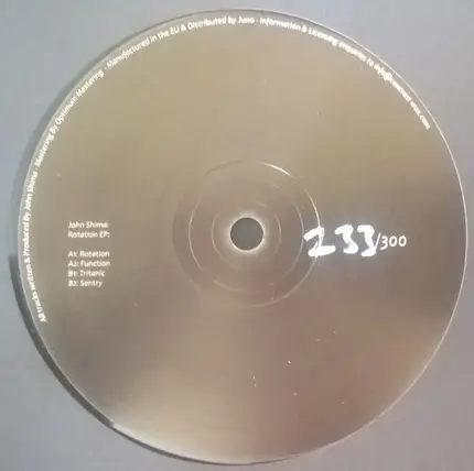 John Shima - Rotation EP