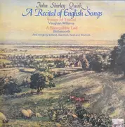 LP - John Shirley-Quirk , Ralph Vaughan Williams , George Butterworth - A Recital Of English Songs