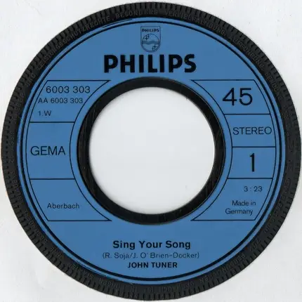 John Tuner - Sing Your Song