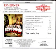 CD - John Taverner - The Choir Of Christ Church Cathedral , Stephen Darlington - Ave Dei Patris Filia / Music For Our Lady And Divine Office