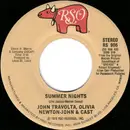 7inch Vinyl Single - John Travolta , Olivia Newton-John & 'Grease' Cast / Louis St. Louis - Summer Nights / Rock 'N' Roll Party Queen