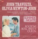 7inch Vinyl Single - John Travolta & Olivia Newton-John / Louis St. Louis - Summer Nights / Rock 'n' Roll Party Queen