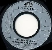 7inch Vinyl Single - John Travolta & Olivia Newton-John - The Grease Megamix