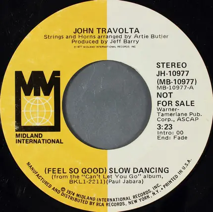 John Travolta - (Feel So Good) Slow Dancing