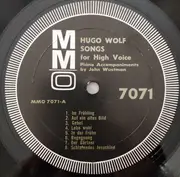 LP - John Wustman - Vocal Accompaniments To Hugo Wolf Songs: High Voice