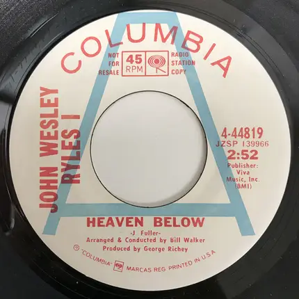 John Wesley Ryles - A Mighty Fortress Is Our Love / Heaven Below