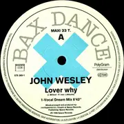 12inch Vinyl Single - John Wesley - Lover Why