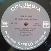 LP - John Williams , English Chamber Orchestra - Mauro Giuliani / Antonio Vivaldi - Guitar Concerto In A Major / Guitar Concerto In D Major And A Major