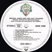 LP - John Williams - Indiana Jones And The Last Crusade (Original Motion Picture Soundtrack)