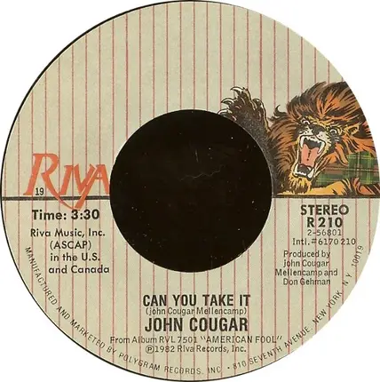 John Cougar Mellencamp - Jack & Diane