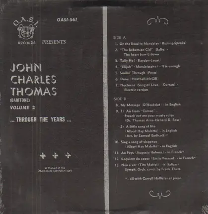 John Charles Thomas - Through the years Volume 2