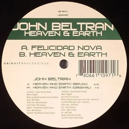 John Beltran - Felicidad Nova