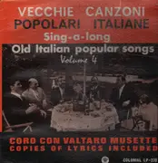LP - John Brugnoli, ... - Vecchie Canzoni Popolari Italiane - Volume IV