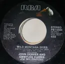7inch Vinyl Single - John Denver With Emmylou Harris - Wild Montana Skies / I Remember Romance