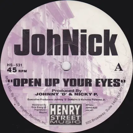 JohNick - Open Up Your Eyes / The Captain