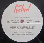 Double LP - John Lee Hooker & Canned Heat - Boogie With Hooker N´ Heat - Disques Festival