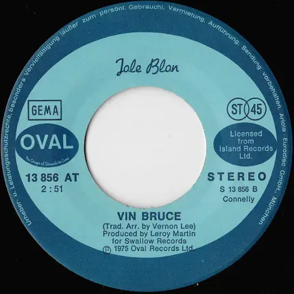 Johnnie Allan / Vin Bruce - Promised Land / Jole Blon