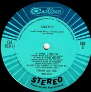 LP - Johnnie And Jack - Sincerely