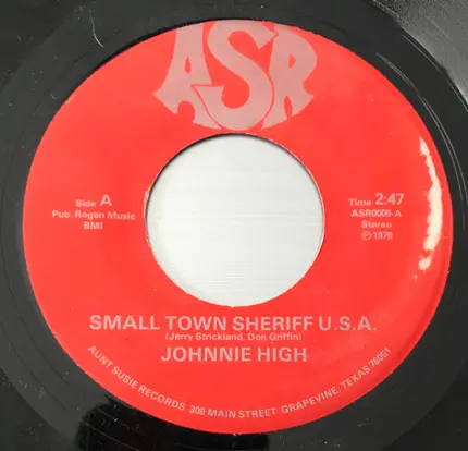 Johnnie High - Small Town Sheriff U.S.A.