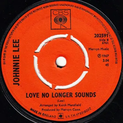 Johnnie Lee - Kiss Tomorrow Goodbye / Love No Longer Sounds