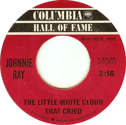 Johnnie Ray & The Four Lads - Cry / The Little White Cloud That Cried