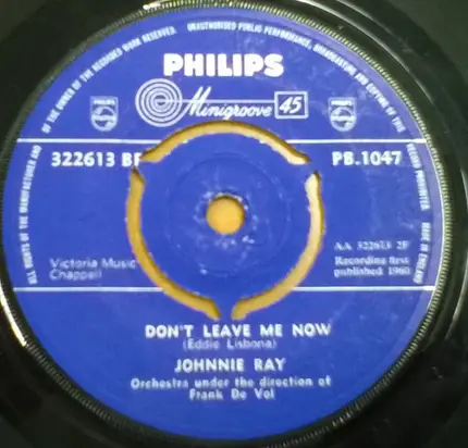 Johnnie Ray - Tell Me / Don't Leave Me Now
