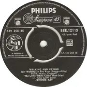 7inch Vinyl Single - Johnnie Ray - Walking And Crying - Push-out centre