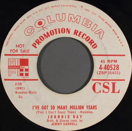 Johnnie Ray - Song Of The Dreamer
