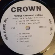 LP - Johnny Cole And The Robert Evans Chorus - Famous Christmas Carols