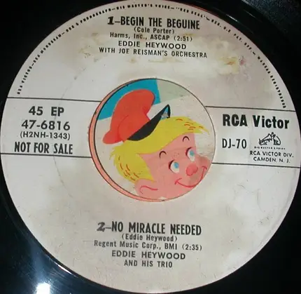 Johnny Conquet , Eddie Heywood Trio - Piano Merengue, Mary Ann Merengue / Begin The Beguine, No miracle Needed